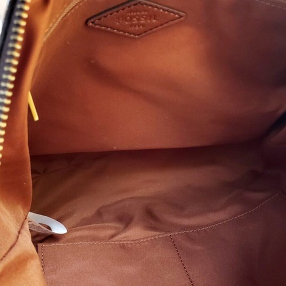 Black and Brown Fossil Skylar Satchel Crossbody, EUC main image 0